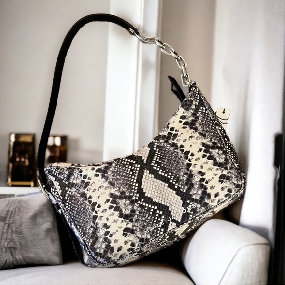Marc Jacobs Leather Snakeskin Shoulder Bag NWT - Picture 3 of 9